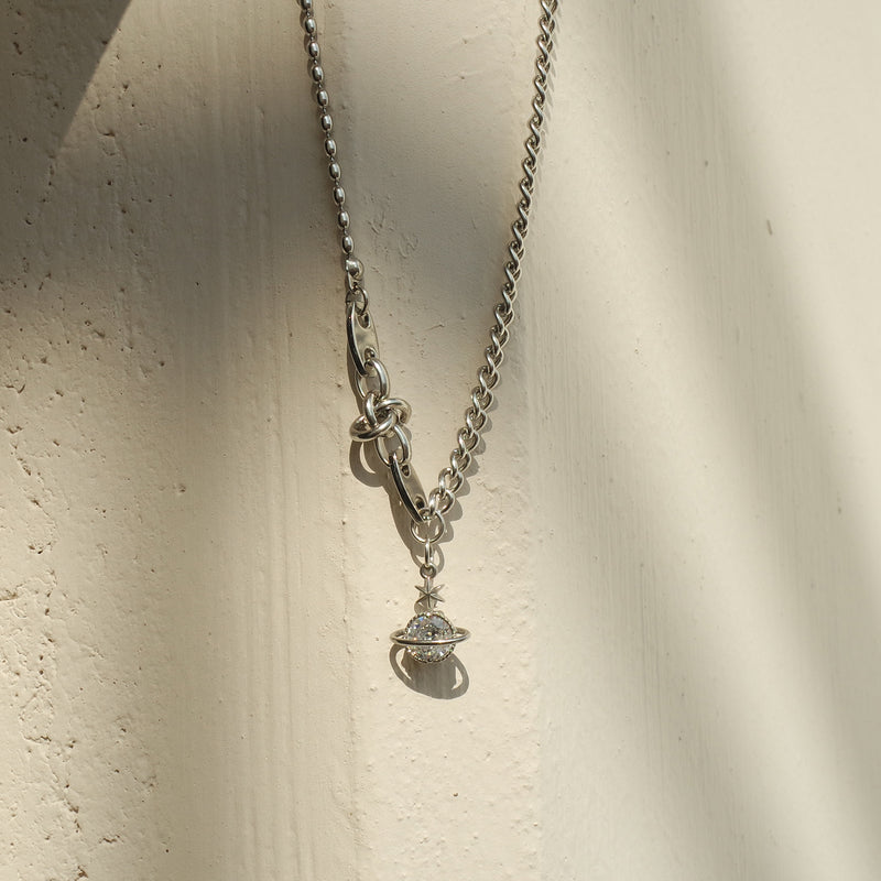 Tattoo Saturn's Halo Necklace [Waterproof]