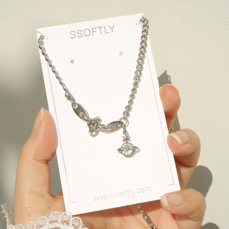 Tattoo Saturn's Halo Necklace [Waterproof]