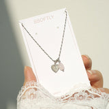 Tattoo Blush Heart Necklace [Waterproof]