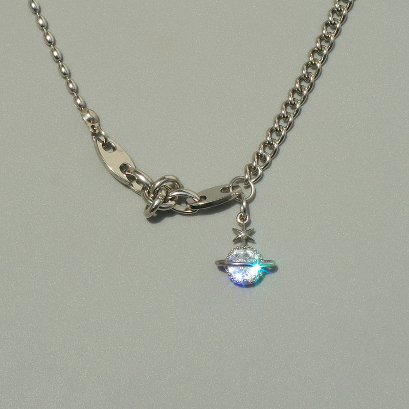 Tattoo Saturn's Halo Necklace [Waterproof]