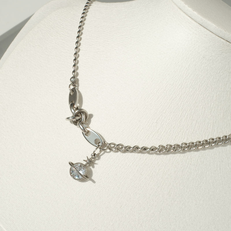 Tattoo Saturn's Halo Necklace [Waterproof]