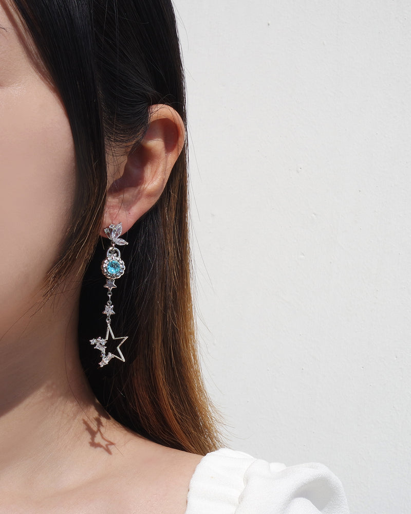 Selenic Night Earrings In Blue