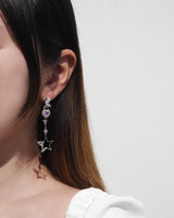 Selenic Night Earrings In Violet