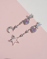 Selenic Night Earrings In Violet