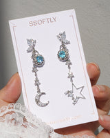 Selenic Night Earrings In Blue