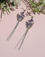 Winged Wonder Earrings In Violet