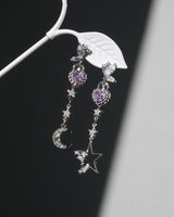 Selenic Night Earrings In Violet