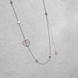 Tattoo Horizon Loop Necklace In Amethyst [Waterproof]