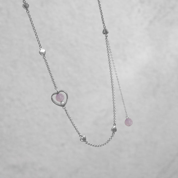 Tattoo Horizon Loop Necklace In Amethyst [Waterproof]