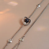 Tattoo Horizon Loop Necklace In Goldstone [Waterproof]